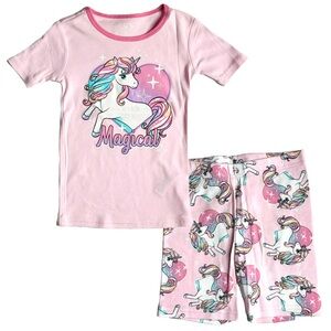 The Children’s Place Unicorn Summer Pajamas 2-Piece Set Girl’s 6 NWOT